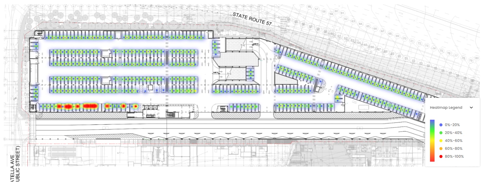 Parking analytics screenshot